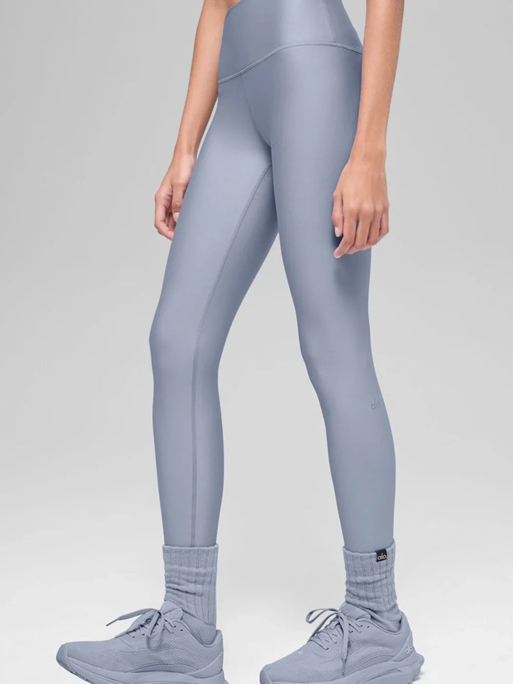 ALO Yoga High-Waist Leggings in Dusty Blue